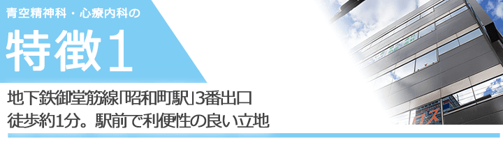 地下鉄御堂筋線｢昭和町駅｣3番出口徒歩約1分。駅前で利便性の良い立地